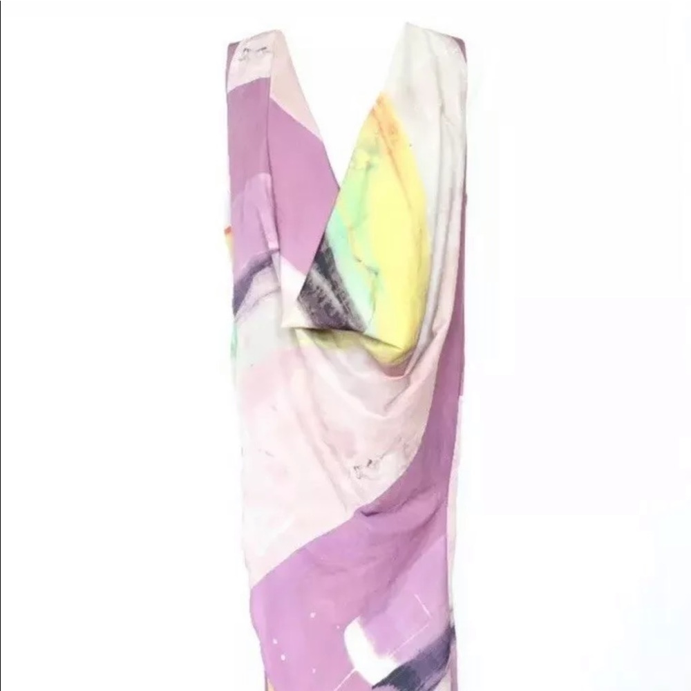 ASOS Draped Front Faux Wrap Maxi Dress size 12